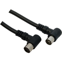 Καλώδιο Κεραίας Coax Male to Coax Female 5m Black 30098B