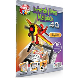 PUKKA FUN Βιβλίο ζωγραφικής 4D επαυξημένης πραγματικότητας, Race Day