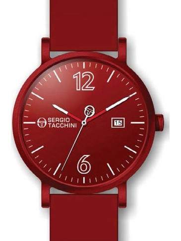 Sergio Tacchini Ανδρικό Ρολόι με Κόκκινο Καουτσούκ Λουράκι ST.1.10059.1