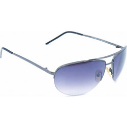 Matrix 6003 C1 Ανδρικά Γυαλιά Ηλίου Aviator Κοκάλινα Ασημί με Μπλε Polarized Φακό