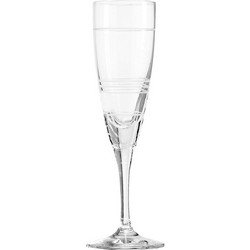 SP Tableware Σετ Ποτήρια Σαμπάνιας Γυάλινα Κολωνάτα Aura Nio 6τμχ 10025003