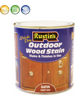 Rustins Outdoor Wood Stain Βερνίκι Τικ Satin 1lt