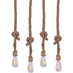 Home Lighting Maya Κρεμαστό Φωτιστικό Οροφής Ράγα Πολύφωτο E27 Μαύρο 77-4345