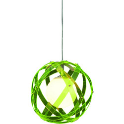 Home Lighting Nefeli Κρεμαστό Φωτιστικό Οροφής Μπάλα Μονόφωτο Πράσινο 77-1543