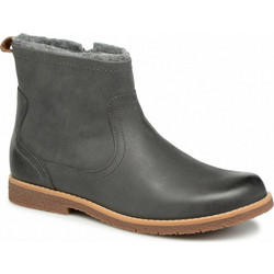 Clarks Παιδικά Μποτάκια Ανθρακί Δερμάτινα με Φερμουάρ 26135859