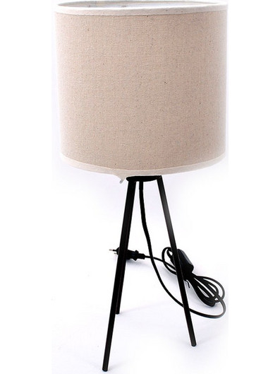 Brown XLC146003 Πορτατίφ E14 Μπεζ Καφέ Φ20xΥ44cm
