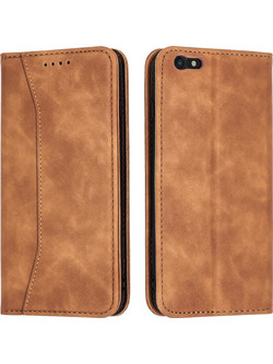 Bodycell Leather Book Case Brown (iPhone 6 Plus / 6s Plus)