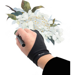 Huion Artist Glove for Graphics Drawing Tablet - Cura CR-01 (1 Unit of Free Size, Good for Right Hand or Left Hand)