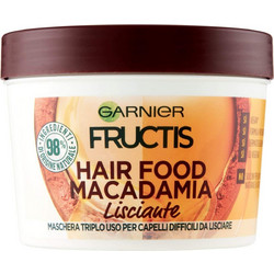 Garnier Fructis Smoothing Macadamia Hair Food Μάσκα Μαλλιών για Ξηρά Μαλλιά 390ml