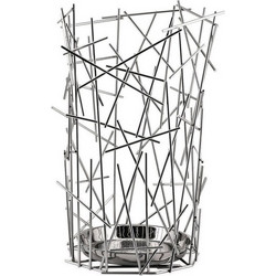 Ομπρελοθήκη Blow up FC07 Φ33x50cm Μεταλλική Chome με Δώρο 2 Δαχτυλίδια Πετσέτας Alessi Μέταλλο