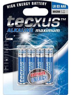 Tecxus Alkaline Maximum AAA 4τμχ