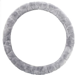 Κάλυμμα τιμονιού γούνινο γκρι Smooth 37-39cm