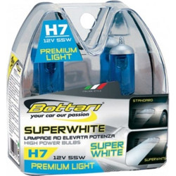 ΛΑΜΠΕΣ ΣΕΤ BOTTARI Super White 12v /55w /H7 2τμχ