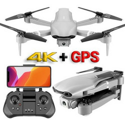 CleverDrone(TM) V3 - Επαγγελματικό GPS Drone με 2 Κάμερες 4K - Αναδιπλούμενο με GPS - Έως 30 Λεπτά Πτήσης (και με τις 2 μπαταρίες) - WIFI 5GHz - Έλεγχος & Καταγραφή στο Κινητό - Βίντεο 4Κ- 2 Μπαταρίες