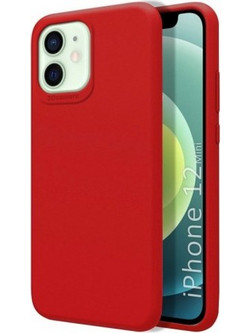 Θήκη Flexible TPU Σιλικόνης για iPhone 12 Mini - Κόκκινο Matte