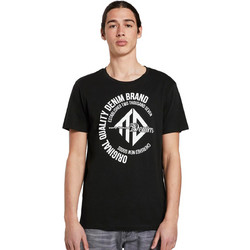 TOM TAILOR ΜΠΛΟΥΖΑ ΑΝΔΡIKH ME LOGO PRINT 1019907-29999 (29999/BLACK)