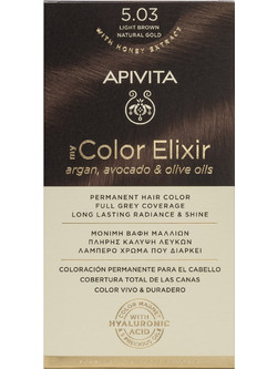 Apivita My Color Elixir 5.03 Καστανό Ανοιχτό Φυσικό Μελί Μόνιμη Βαφή Μαλλιών Χωρίς Αμμωνία 50ml