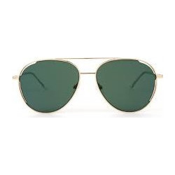 Snob SN30M C04 Γυναικεία Γυαλιά Ηλίου Aviator Μεταλλικά Ασημί με Πράσινο Polarized Φακό