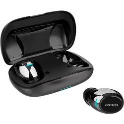 Aiwa Metal EBTW-850 Ακουστικά Bluetooth In Ear Ανθεκτικά στο Νερό Black