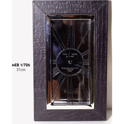 Ρολόι Τοίχου Μεταλλικό-Δερμάτινο Royal Art 31εκ. MEB1/726 - Royal Art Collection - MEB1/726