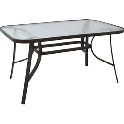 Οβάλ Τραπέζι Κήπου Bruno Μεταλλικό Καφέ 140x80x72cm HM5106.02