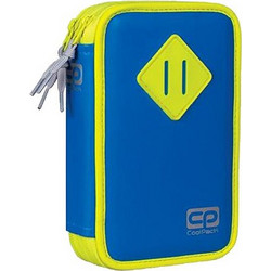 CoolPack Jumper Neon Κασετίνα Γεμάτη με 2 Θήκες Μπλε 54881CP