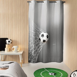 Saint Clair Παιδική Κουρτίνα με Τρουκς 160x240 Striker Grey