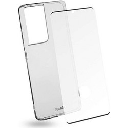 Θήκη & Γυαλί Προστασίας Για Galaxy S21 Ultra (Σετ 2Τμχ) SS21UTPUTRANGL Clear Egoboo