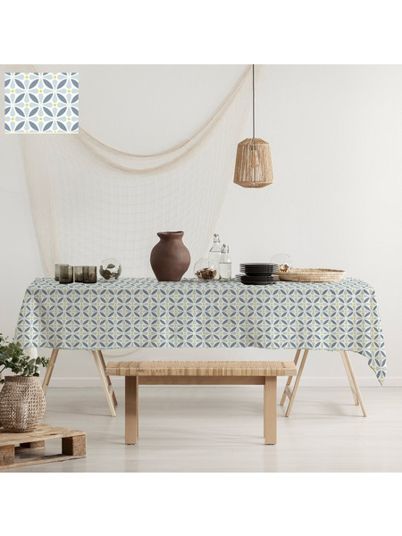 MC DECOR ΤΡΑΠΕΖΟΜΑΝΤΗΛΟ ΑΛΕΚΙΑΣΤΟ 140X140CM ΚΑΡΟ - LIGHT BLUE/GREY - MC DECOR MCL.AR.1