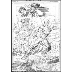 DC Comics Art Print Superman & Flash Comic Book Art Print 42 x 30 cm