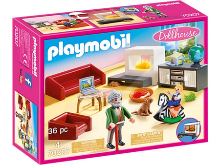 Playmobil Dollhouse Σαλόνι Κουκλόσπιτου για 4+ Ετών 70207