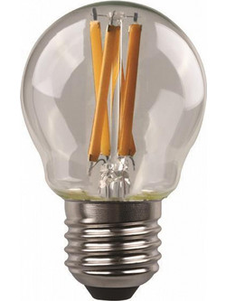 ΛΑΜΠΑ LED ΣΦΑΙΡΙΚΗ CROSSED FILAMENT 6 5W E27 3000K 220 240V 147 78262 EUROLAMP c416386