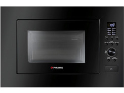 Pyramis 30 Εντοιχιζόμενος Φούρνος Μικροκυμάτων με Grill 23lt Μαύρος