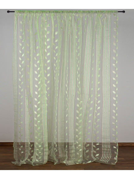 Silk Fashion Κουρτίνα με Τρέσα 280x300 nx6105 Λαχανί