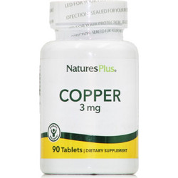 Nature's Plus Copper 3mg 90 Ταμπλέτες