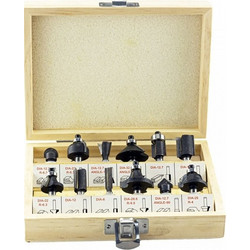 Σετ 12τμχ Φρέζες Ρούτερ Φ6mm BORMANN PRO BHT1620