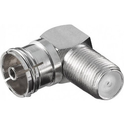 EDISION Adaptor F- Θηλυκό σε QUICK-TV Θηλυκό Γωνιακό 12237 01599