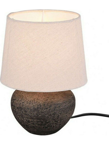 Trio Lighting R50961844 Πορτατίφ E14 Μπεζ Καφέ Φ18xΥ25cm