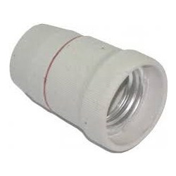 Power Adaptor E27 Plug Socket Ντουί Λάμπας Πορσελάνη