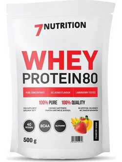 7Nutrition Whey 80 Strawberry Banana Πρωτεΐνη Ορού Γάλακτος Γράμμωσης 500gr