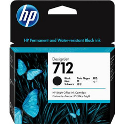 HP 712 Black Μελάνι Εκτυπωτή Inkjet 3ED71A