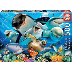 Puzzle Educa Underwater Selfies 500 Κομμάτια