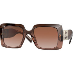Versace VE 4405 5332/13 Γυναικεία Γυαλιά Ηλίου Τετράγωνα Κοκάλινα Καφέ με Καφέ Polarized Φακό