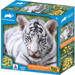 Puzzle Prime 3D Animal Planet White Tiger 100 Κομμάτια