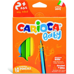 Carioca Baby Triangel Ξυλομπογιές για Μωρά Σετ 10τμχ