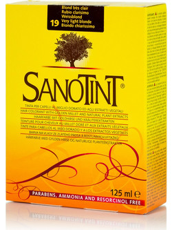 Sanotint Classic 19 Ξανθό Πολύ Ανοιχτό Φυτική Ημιμόνιμη Βαφή Μαλλιών Χωρίς Αμμωνία 125ml