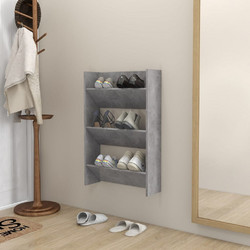 vidaXL Παπουτσοθήκη Ξύλινη Τοίχου M60xΠ18xΥ90cm 806767