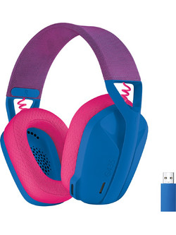 Logitech G435 Ασύρματο Gaming Headset Over Ear Blue Pink