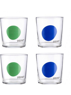 Benetton Σετ Ποτήρια Νερού Γυάλινα Addige 330ml 4τμχ