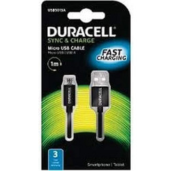 Καλώδιο Duracell USB-A Male σε micro USB Male - 1m